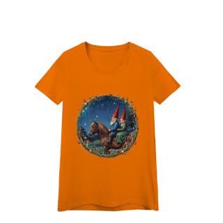 Nome do produto Camiseta Baby Long - Casal de gnomos cavalgando