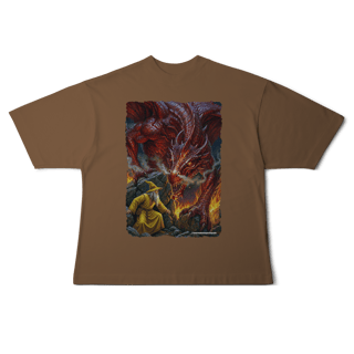 Nome do produto Camiseta Oversized - Jamelão Vs Dragão