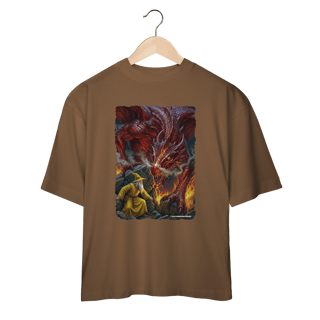 Nome do produto Camiseta Oversized - Jamelão Vs Dragão