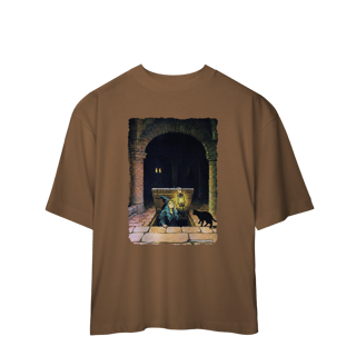 Nome do produto Camiseta Oversized - Bruxa saindo do alçapão