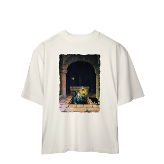 Nome do produto Camiseta Oversized - Bruxa saindo do alçapão