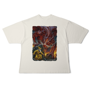 Nome do produto Camiseta Oversized - Jamelão Vs Dragão