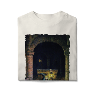 Nome do produto Camiseta Oversized - Bruxa saindo do alçapão