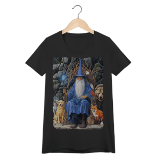 Nome do produto Camiseta Baby Long - Mago azul amigo dos animais