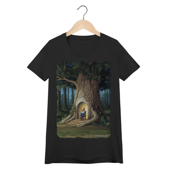 Camiseta Baby Long - Gnomo sem bateria social