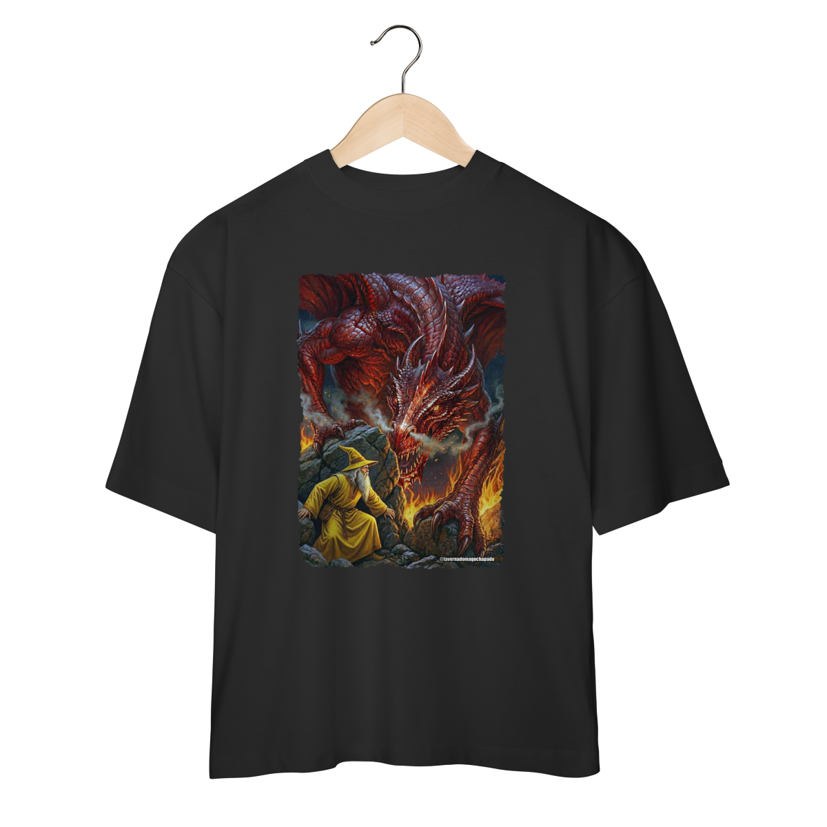 Nome do produto: Camiseta Oversized - Jamelão Vs Dragão