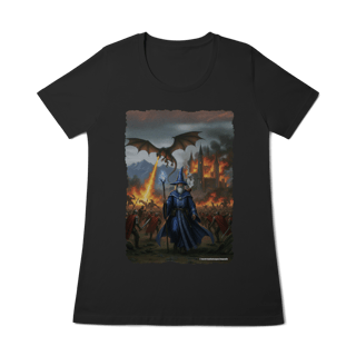 Nome do produto Camiseta Baby Long - Mago dizendo não à batalha