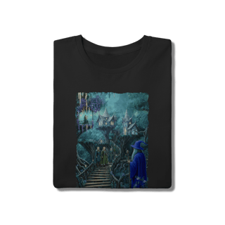 Nome do produto Camiseta Unissex - Mago visitando os elfos da floresta