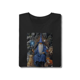 Nome do produto Camiseta Unissex - Mago azul amigo dos animais