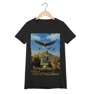 Nome do produto Camiseta Baby Long - Gnomo encantador de animais