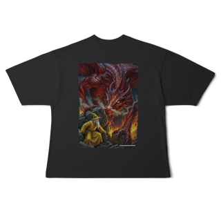 Nome do produto Camiseta Oversized - Jamelão Vs Dragão