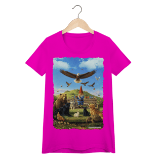 Camiseta Baby Long - Gnomo encantador de animais