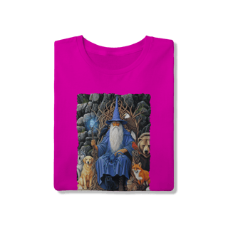 Nome do produto Camiseta Unissex - Mago azul amigo dos animais