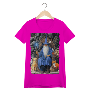 Nome do produto Camiseta Baby Long - Mago azul amigo dos animais