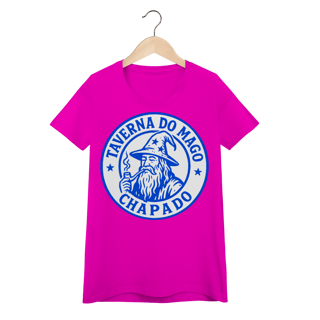 Nome do produto Camiseta Baby Long - Logo Alternativo | Taverna do Mago Chapado