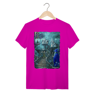 Nome do produto Camiseta Unissex - Mago visitando os elfos da floresta