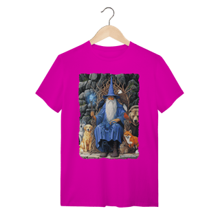 Nome do produto Camiseta Unissex - Mago azul amigo dos animais