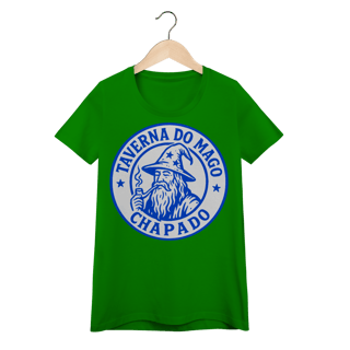 Nome do produto Camiseta Baby Long - Logo Alternativo | Taverna do Mago Chapado