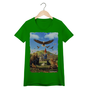 Nome do produto Camiseta Baby Long - Gnomo encantador de animais