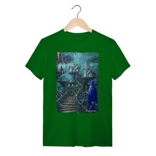 Nome do produto Camiseta Unissex - Mago visitando os elfos da floresta