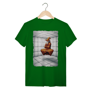 Nome do produto Camiseta Unissex - Jamelão Meditando com Camisa de Força