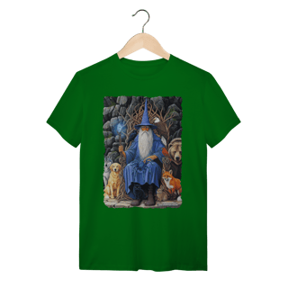 Nome do produto Camiseta Unissex - Mago azul amigo dos animais