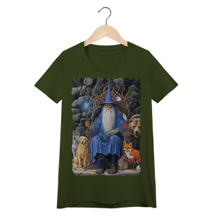 Nome do produto Camiseta Baby Long - Mago azul amigo dos animais