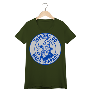 Nome do produto Camiseta Baby Long - Logo Clássico | Taverna do Mago Chapado