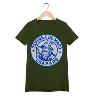 Nome do produto Camiseta Baby Long - Logo Alternativo | Taverna do Mago Chapado