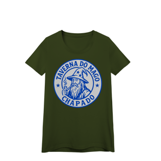 Nome do produto Camiseta Baby Long - Logo Alternativo | Taverna do Mago Chapado