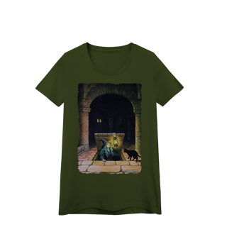 Nome do produto Camiseta Baby Long - Bruxa saindo do alçapão