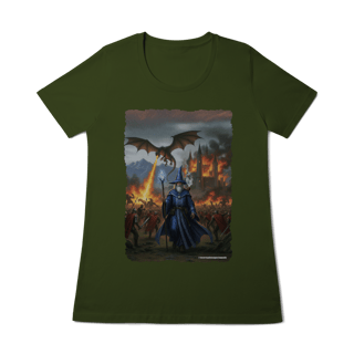 Nome do produto Camiseta Baby Long - Mago dizendo não à batalha