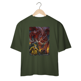 Nome do produto Camiseta Oversized - Jamelão Vs Dragão