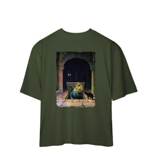 Nome do produto Camiseta Oversized - Bruxa saindo do alçapão