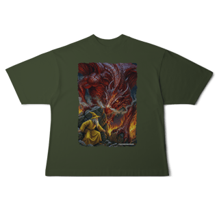 Nome do produto Camiseta Oversized - Jamelão Vs Dragão