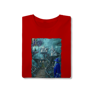 Nome do produto Camiseta Unissex - Mago visitando os elfos da floresta