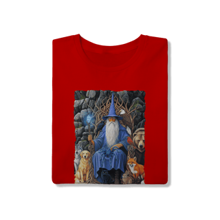 Nome do produto Camiseta Unissex - Mago azul amigo dos animais