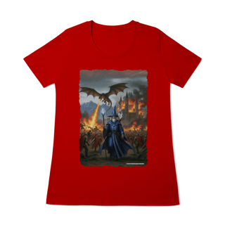 Nome do produto Camiseta Baby Long - Mago dizendo não à batalha