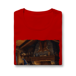 Nome do produto Camiseta Baby Long - Mago azul na lareira