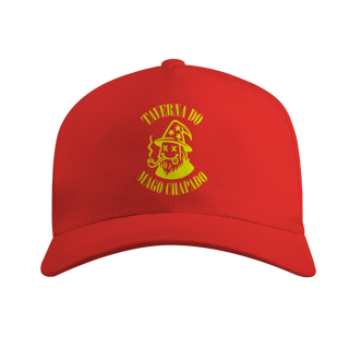 Nome do produto Boné Americano com Tela - Logo Grunge | Taverna do Mago Chapado