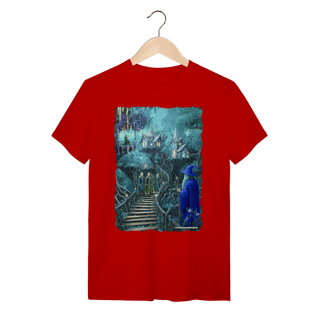 Nome do produto Camiseta Unissex - Mago visitando os elfos da floresta