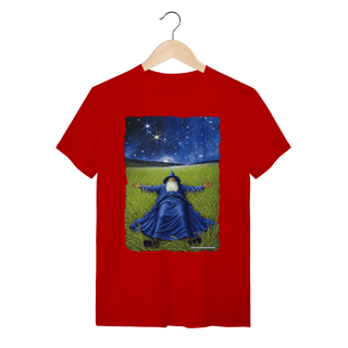 Nome do produto Camiseta Unissex – O Mago sob a Noite Estrelada