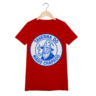 Nome do produto Camiseta Baby Long - Logo Clássico | Taverna do Mago Chapado