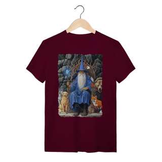 Nome do produto Camiseta Unissex - Mago azul amigo dos animais