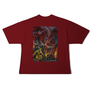 Nome do produto Camiseta Oversized - Jamelão Vs Dragão