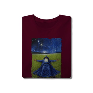 Nome do produto Camiseta Unissex – O Mago sob a Noite Estrelada