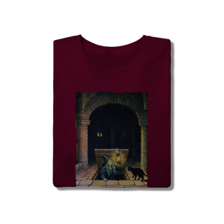 Nome do produto Camiseta Unissex - Bruxa saindo do alçapão