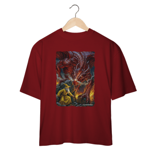 Nome do produto Camiseta Oversized - Jamelão Vs Dragão