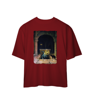 Nome do produto Camiseta Oversized - Bruxa saindo do alçapão