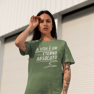 Nome do produto Camiseta Oversize - A Vida é um Absoluto